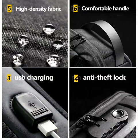 New Carbon Fiber Streamline Anti-Theft Sling Bag 🔥